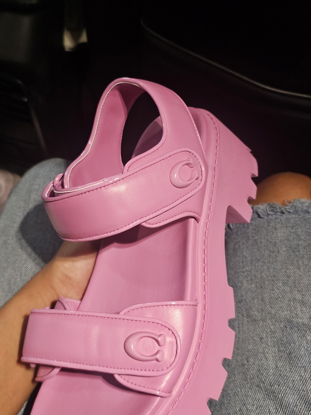 Chunky Strap Sandals - Picture 2 of 9